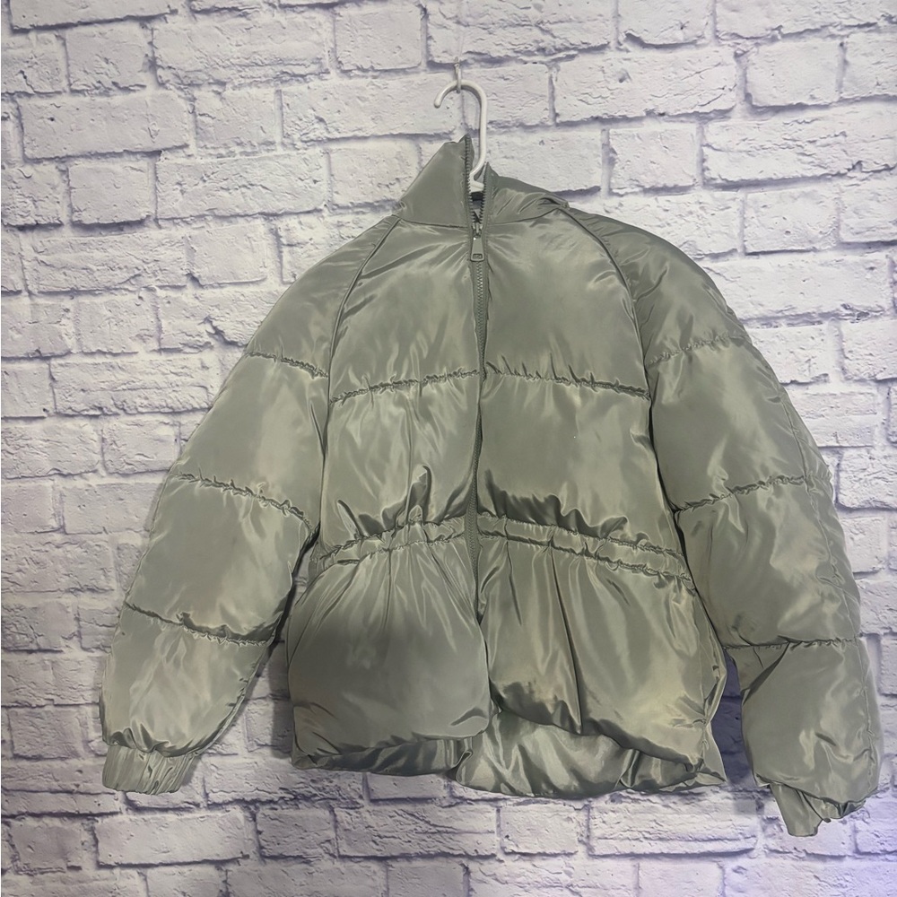 Ci Sono Olive Green Puffer Jacket
